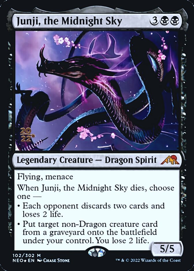 Junji, the Midnight Sky [Kamigawa: Neon Dynasty Prerelease Promos] | Arkham Games and Comics