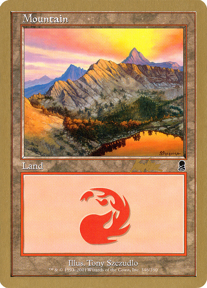 Mountain (bk346) (Brian Kibler) [World Championship Decks 2002] | Arkham Games and Comics