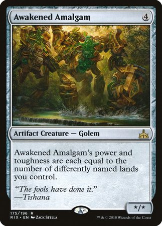 Awakened Amalgam [Rivals of Ixalan] | Arkham Games and Comics