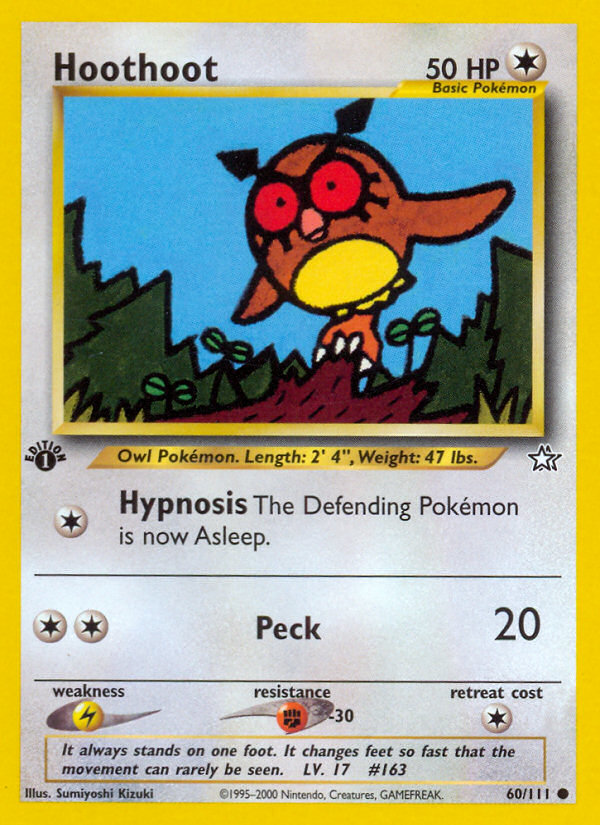 Hoothoot (60/111) [Neo Genesis 1st Edition] | Arkham Games and Comics