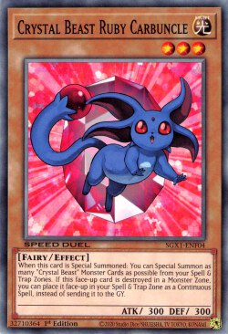 Crystal Beast Ruby Carbuncle [SGX1-ENF04] Common | Arkham Games and Comics