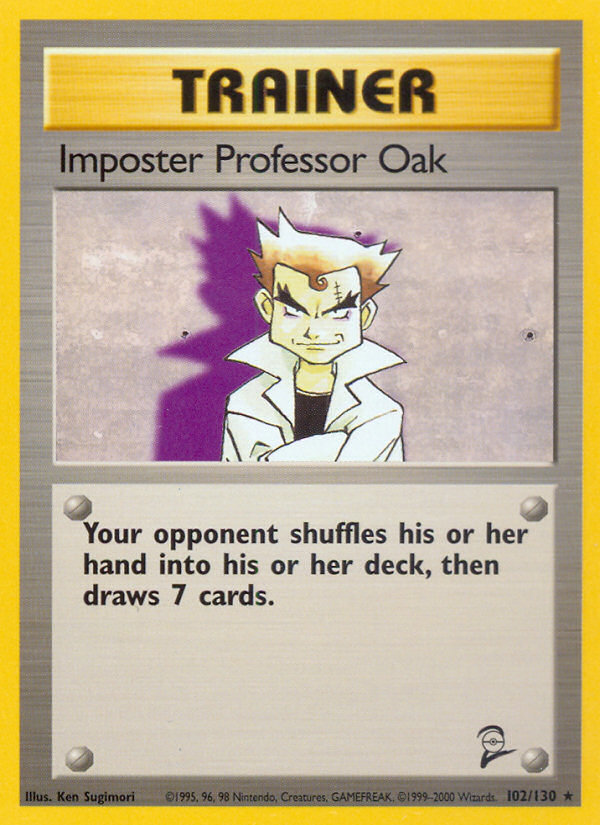 Imposter Professor Oak (102/130) [Base Set 2] | Arkham Games and Comics