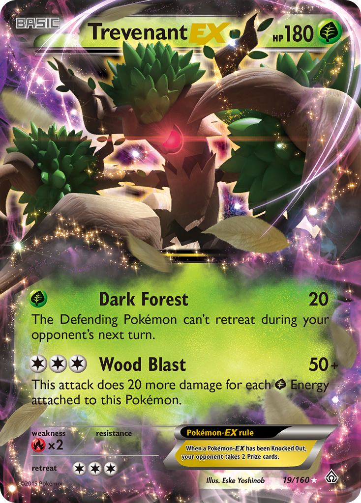 Trevenant EX (19/160) [XY: Primal Clash] | Arkham Games and Comics