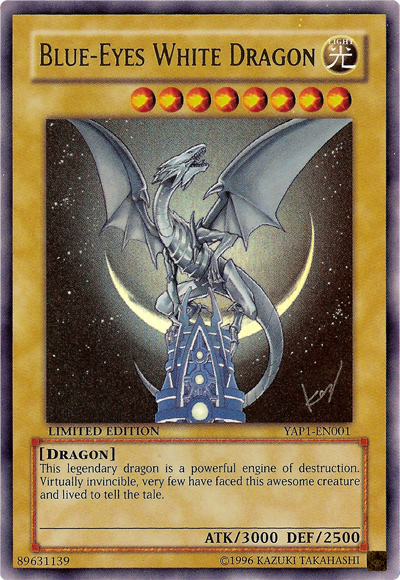 Blue-Eyes White Dragon [YAP1-EN001] Ultra Rare | Arkham Games and Comics