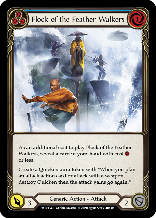 Flock of the Feather Walkers (Blue) [WTR184-C] (Welcome to Rathe)  Alpha Print Normal | Arkham Games and Comics