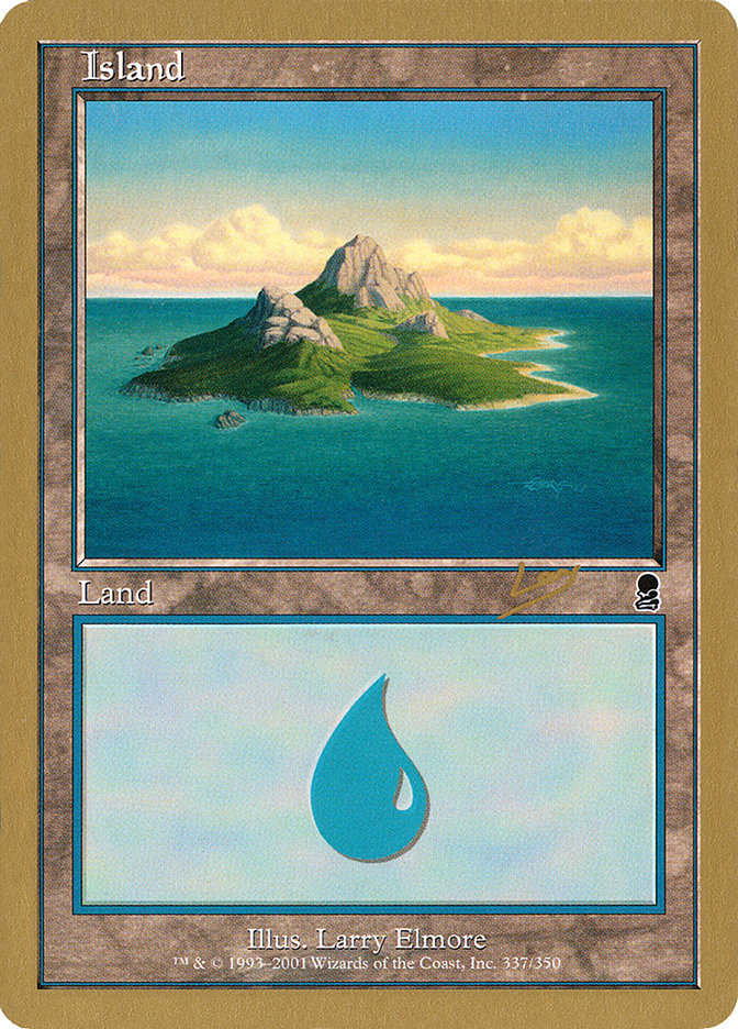 Island (rl337) (Raphael Levy) [World Championship Decks 2002] | Arkham Games and Comics