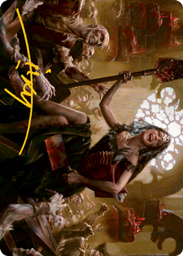 Gisa, Glorious Resurrector Art Card (Gold-Stamped Signature) [Innistrad: Midnight Hunt Art Series] | Arkham Games and Comics