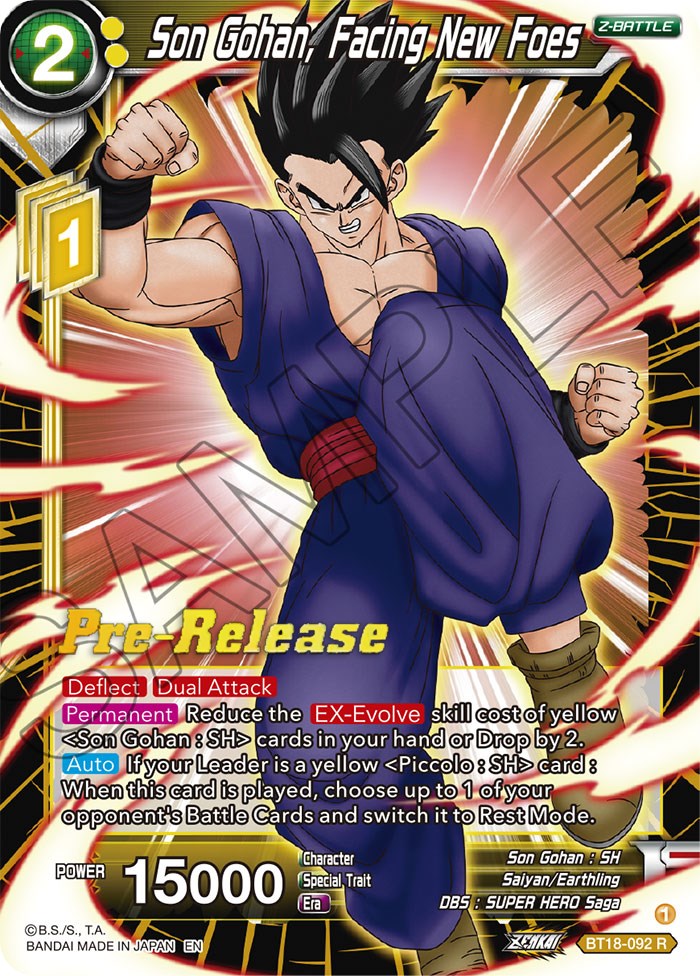 Son Gohan, Facing New Foes (BT18-092) [Dawn of the Z-Legends Prerelease Promos] | Arkham Games and Comics