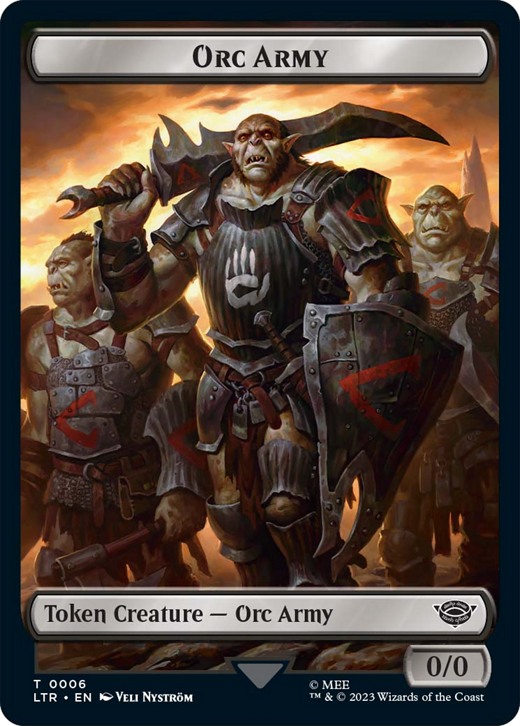 Food (09) // Orc Army (06) Double-Sided Token [The Lord of the Rings: Tales of Middle-Earth Tokens] | Arkham Games and Comics