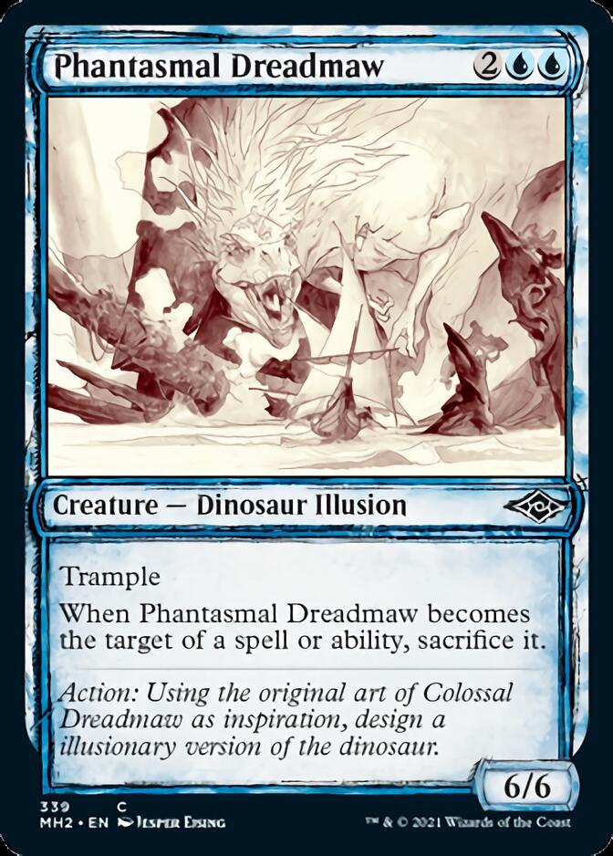 Phantasmal Dreadmaw (Sketch) [Modern Horizons 2] | Arkham Games and Comics