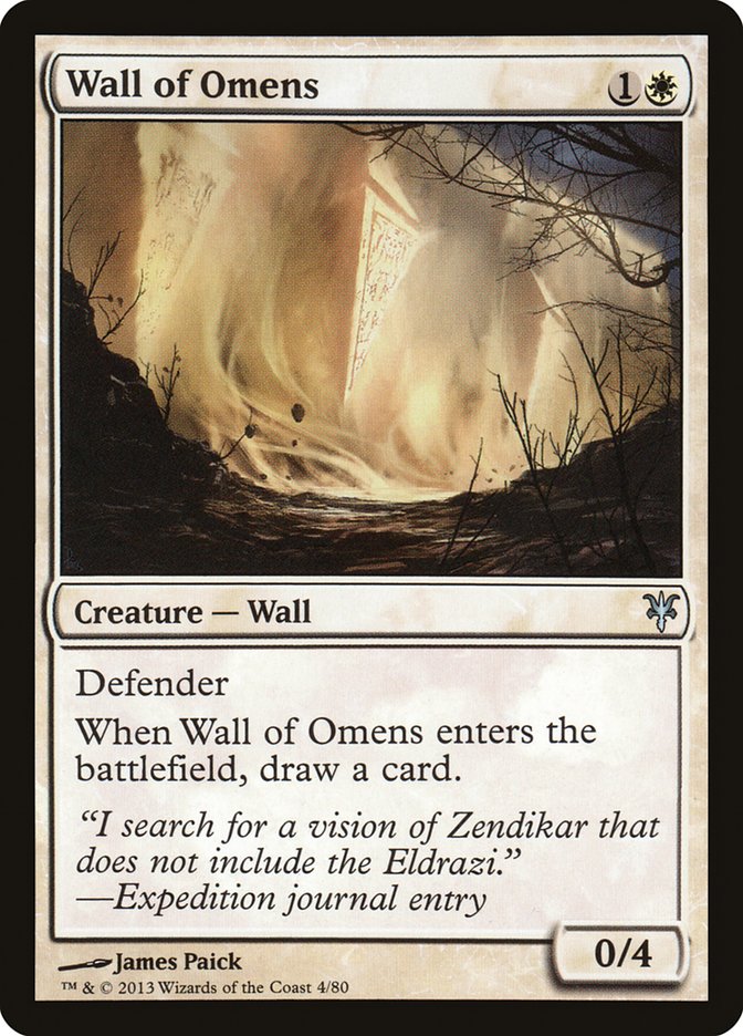 Wall of Omens [Duel Decks: Sorin vs. Tibalt] | Arkham Games and Comics