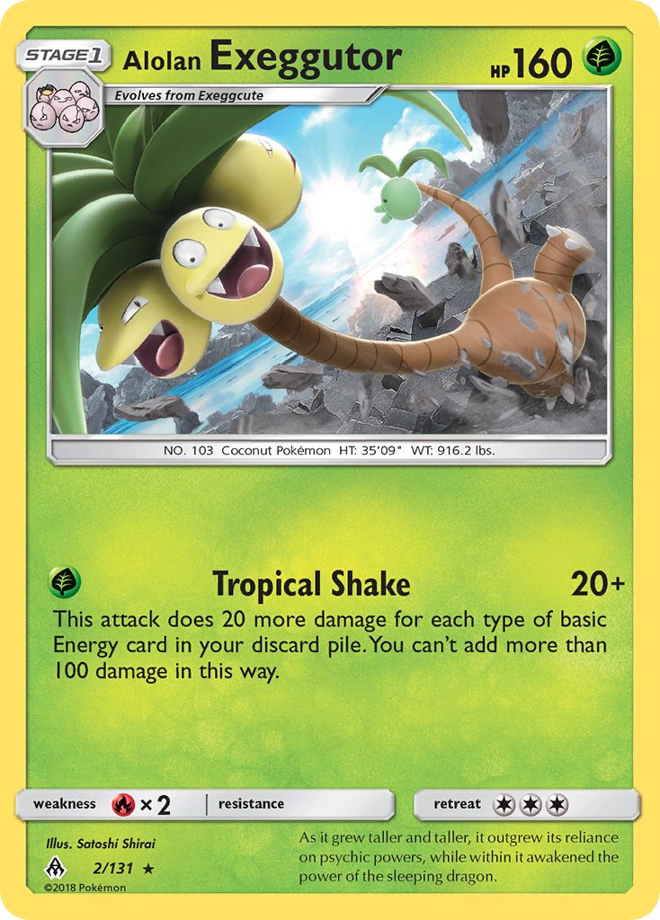 Alolan Exeggutor (2/131) (Theme Deck Exclusive) [Sun & Moon: Forbidden Light] | Arkham Games and Comics