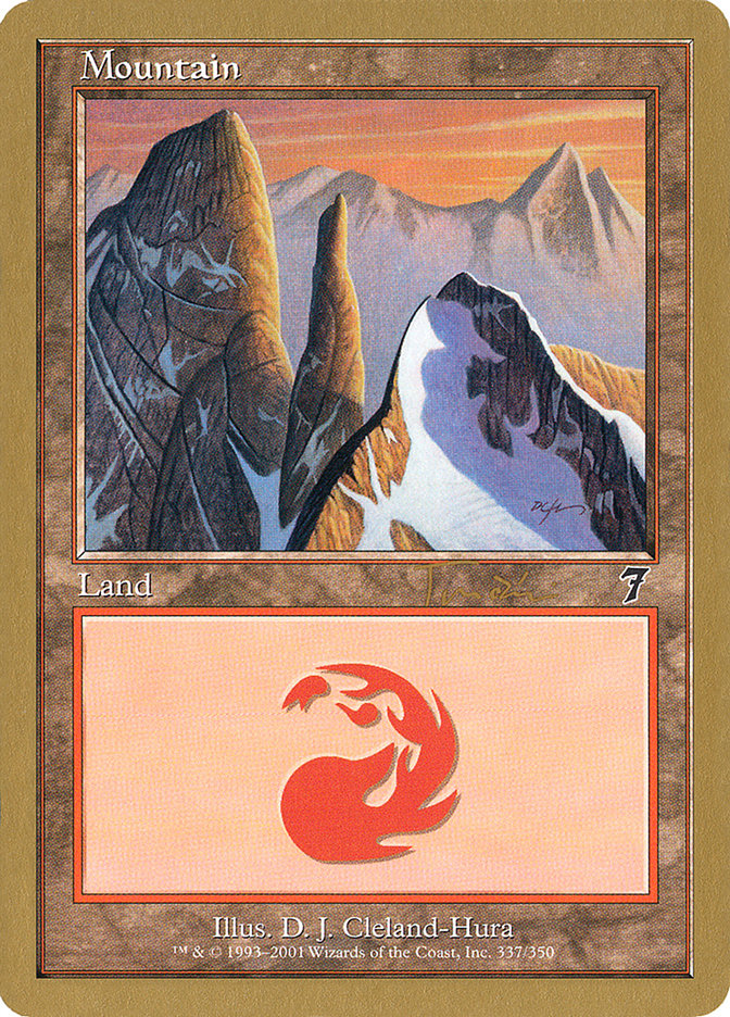 Mountain (jt337) (Jan Tomcani) [World Championship Decks 2001] | Arkham Games and Comics