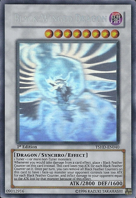 Black-Winged Dragon [TSHD-EN040] Ghost Rare | Arkham Games and Comics