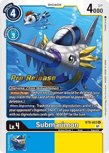 Submarimon [BT8-023] [New Awakening Pre-Release Cards] | Arkham Games and Comics