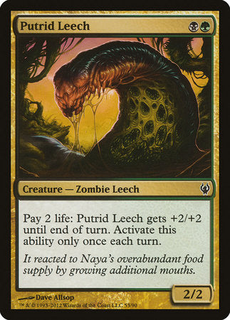 Putrid Leech [Duel Decks: Izzet vs. Golgari] | Arkham Games and Comics