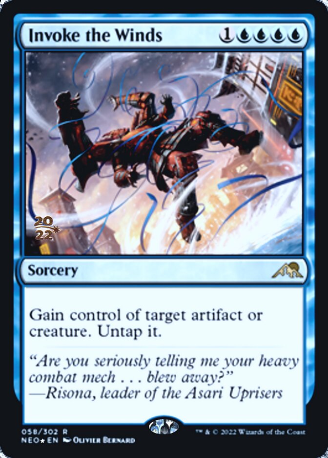 Invoke the Winds [Kamigawa: Neon Dynasty Prerelease Promos] | Arkham Games and Comics