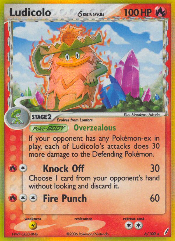 Ludicolo (6/100) (Delta Species) [EX: Crystal Guardians] | Arkham Games and Comics