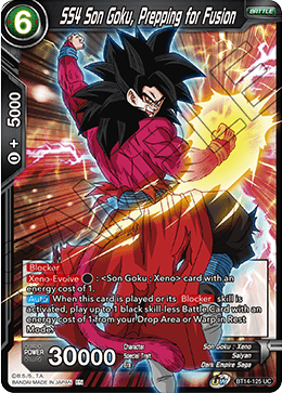 SS4 Son Goku, Prepping for Fusion (BT14-125) [Cross Spirits] | Arkham Games and Comics