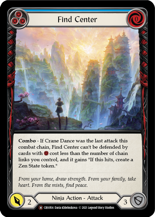 Find Center [U-CRU054] (Crucible of War Unlimited)  Unlimited Rainbow Foil | Arkham Games and Comics