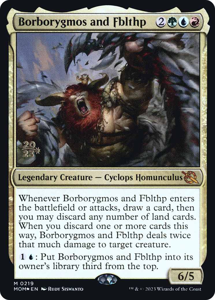 Borborygmos and Fblthp [March of the Machine Prerelease Promos] | Arkham Games and Comics