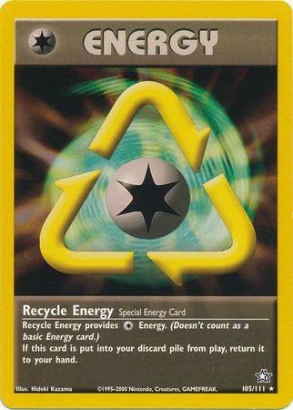 Recycle Energy (105/111) [Neo Genesis Unlimited] | Arkham Games and Comics