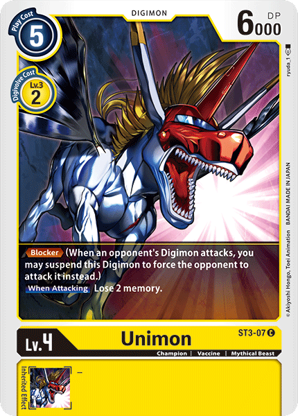 Unimon [ST3-07] [Starter Deck: Heaven's Yellow] | Arkham Games and Comics