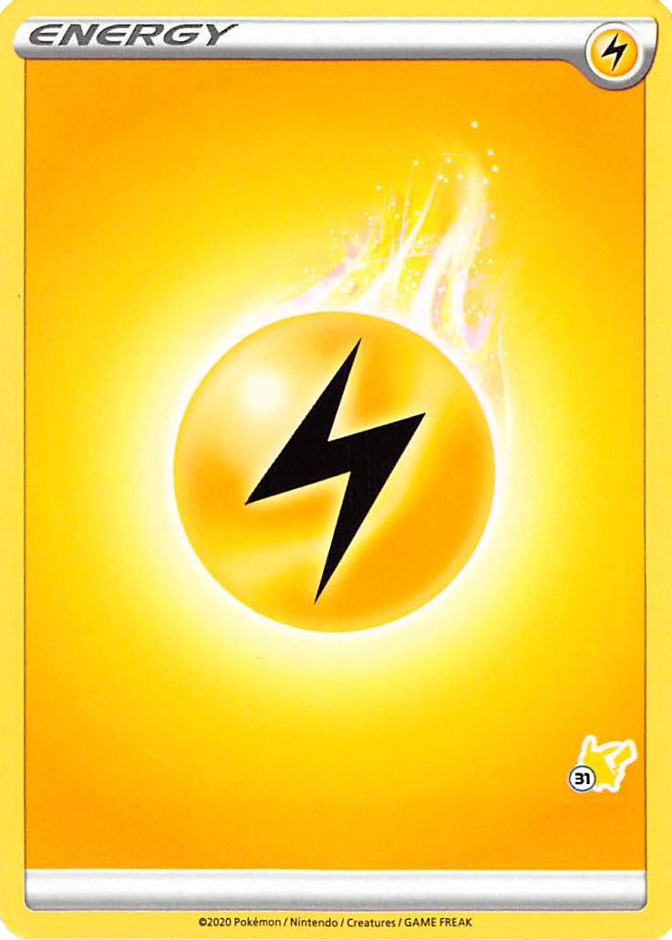 Lightning Energy (Pikachu Stamp #31) [Battle Academy 2022] | Arkham Games and Comics