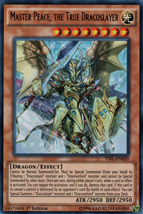 Master Peace, the True Dracoslayer [TDIL-EN020] Ultra Rare | Arkham Games and Comics