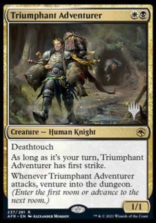 Triumphant Adventurer (Promo Pack) [Dungeons & Dragons: Adventures in the Forgotten Realms Promos] | Arkham Games and Comics