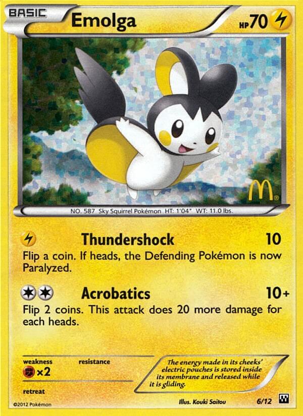 Emolga (6/12) [McDonald's Promos: 2012 Collection] | Arkham Games and Comics