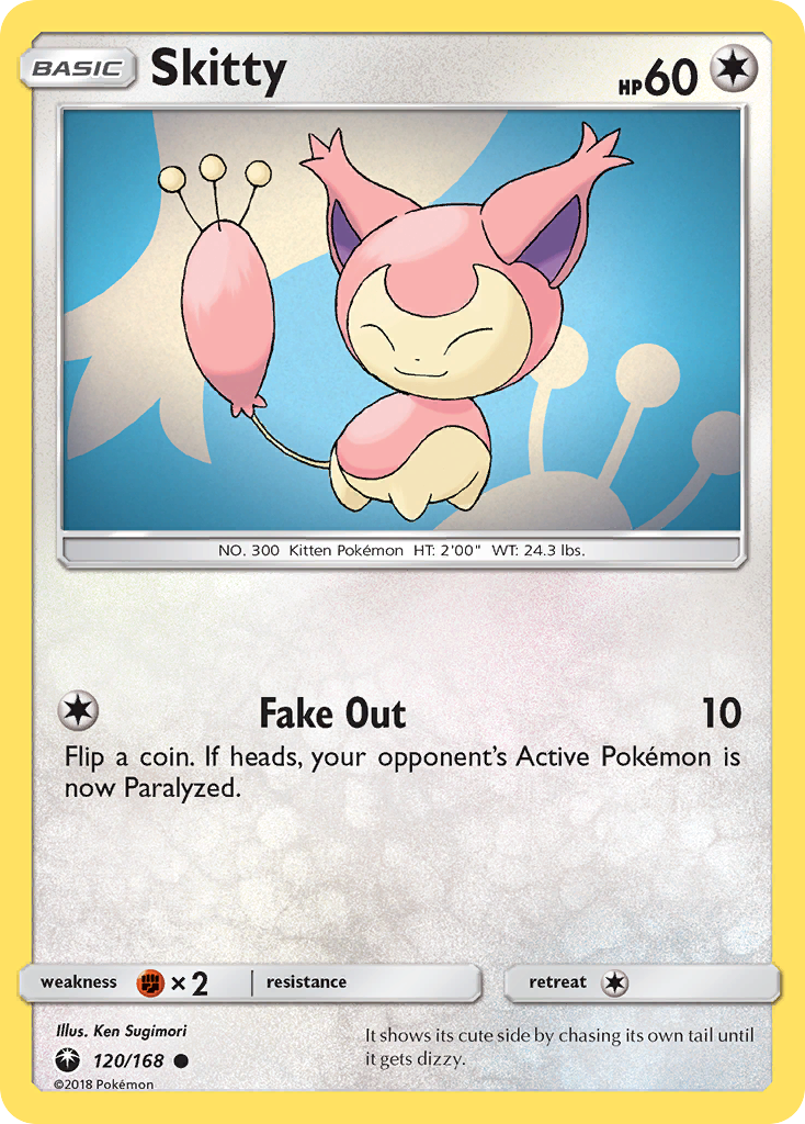 Skitty (120/168) [Sun & Moon: Celestial Storm] | Arkham Games and Comics