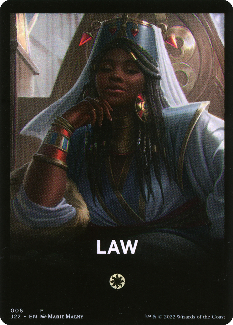 Law Theme Card [Jumpstart 2022 Front Cards] | Arkham Games and Comics