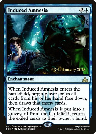 Induced Amnesia [Rivals of Ixalan Promos] | Arkham Games and Comics