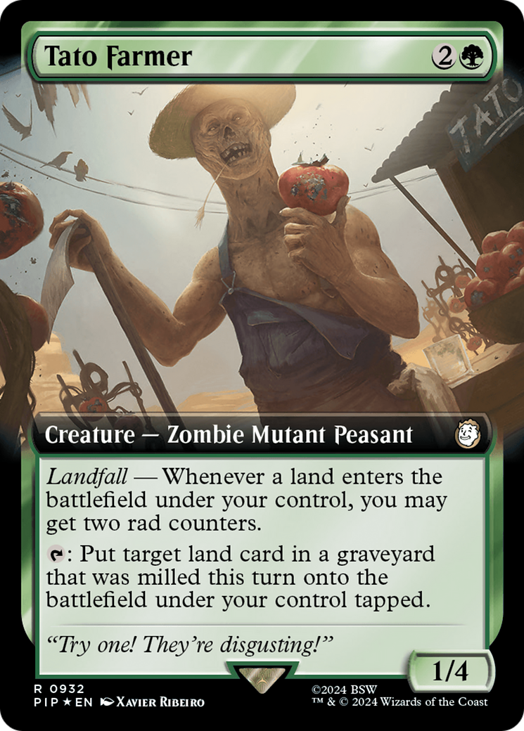 Tato Farmer (Extended Art) (Surge Foil) [Fallout] | Arkham Games and Comics