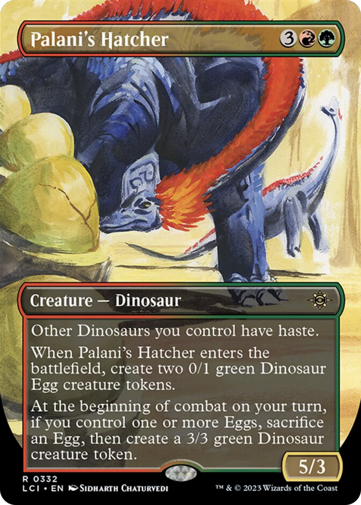 Palani's Hatcher (Borderless) [The Lost Caverns of Ixalan] | Arkham Games and Comics