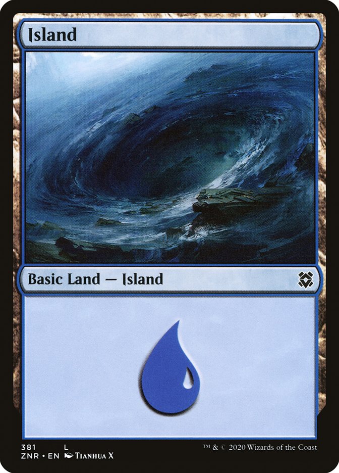 Island (381) [Zendikar Rising] | Arkham Games and Comics