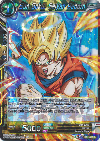 Son Goku, Saiyan Reborn (DB1-063) [Dragon Brawl] | Arkham Games and Comics