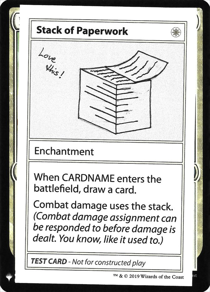 Stack of Paperwork [Mystery Booster Playtest Cards] | Arkham Games and Comics