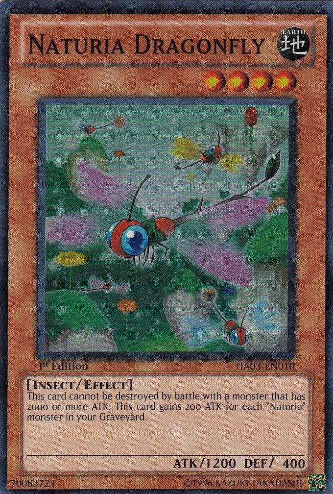 Naturia Dragonfly [HA03-EN010] Super Rare | Arkham Games and Comics