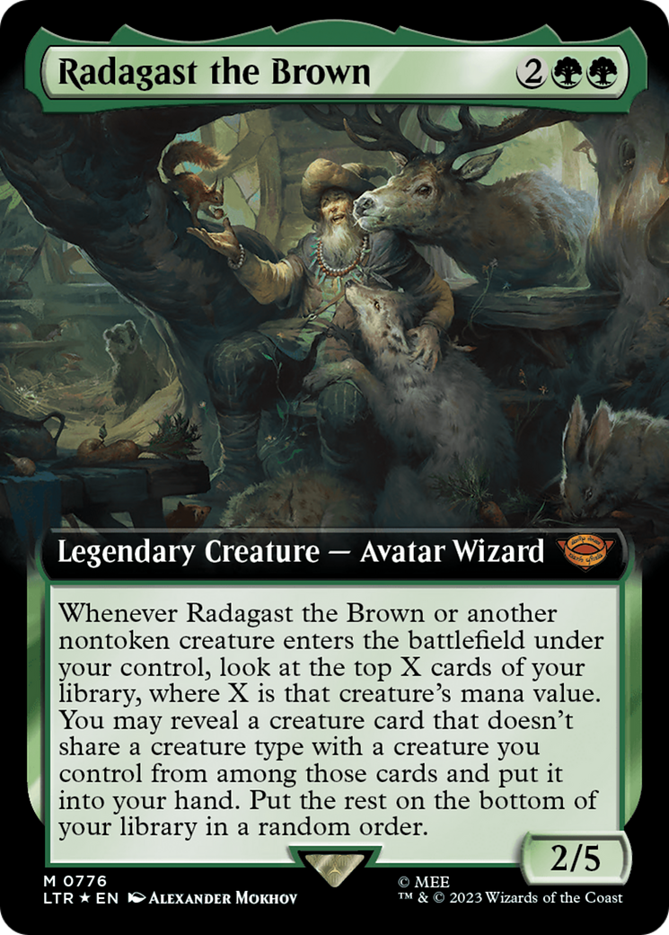 Radagast the Brown (Extended Art) (Surge Foil) [The Lord of the Rings: Tales of Middle-Earth] | Arkham Games and Comics