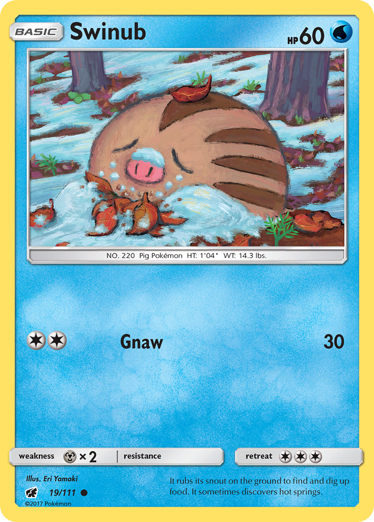 Swinub (19/111) [Sun & Moon: Crimson Invasion] | Arkham Games and Comics