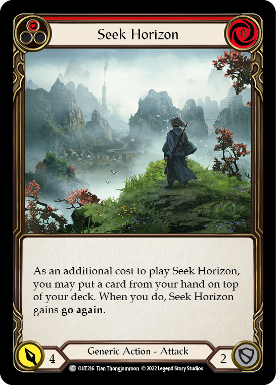 Seek Horizon (Red) [OUT216] (Outsiders) | Arkham Games and Comics