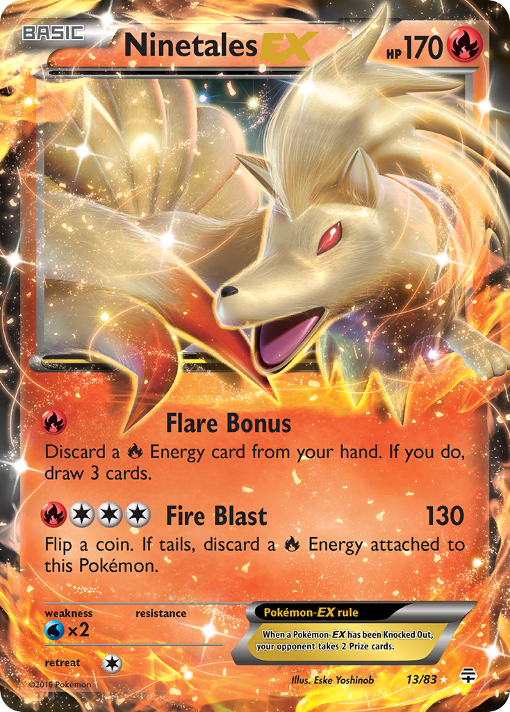 Ninetales EX (13/83) [XY: Generations] | Arkham Games and Comics