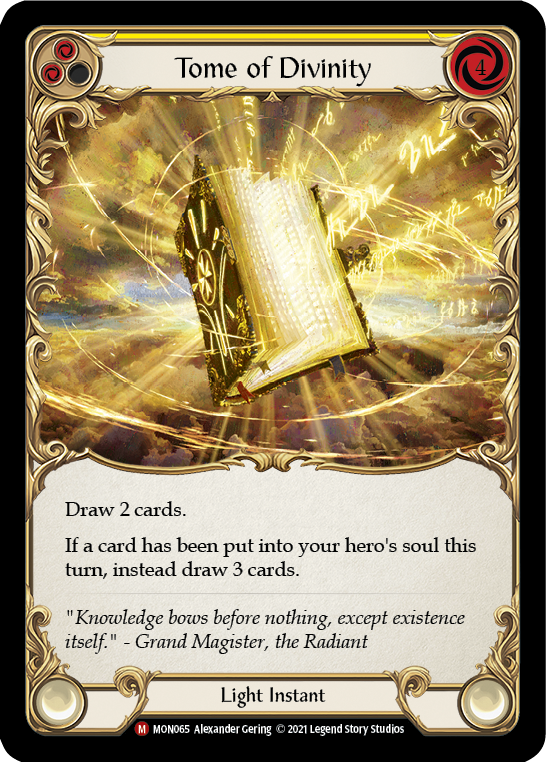 Tome of Divinity [MON065-RF] (Monarch)  1st Edition Rainbow Foil | Arkham Games and Comics