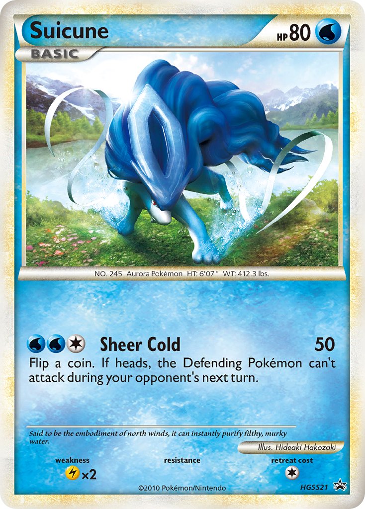 Suicune (HGSS21) [HeartGold & SoulSilver: Black Star Promos] | Arkham Games and Comics