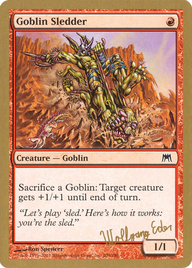 Goblin Sledder (Wolfgang Eder) [World Championship Decks 2003] | Arkham Games and Comics