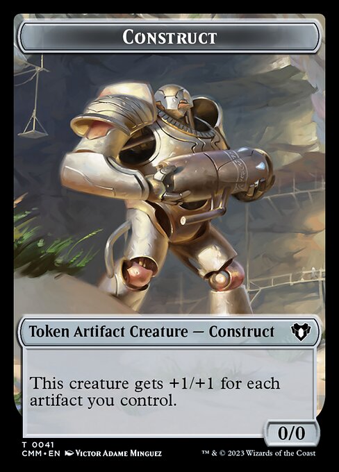 Elemental (0024) // Construct (0041) Double-Sided Token [Commander Masters Tokens] | Arkham Games and Comics