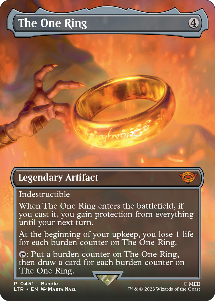 The One Ring (Borderless Alternate Art) [The Lord of the Rings: Tales of Middle-Earth] | Arkham Games and Comics