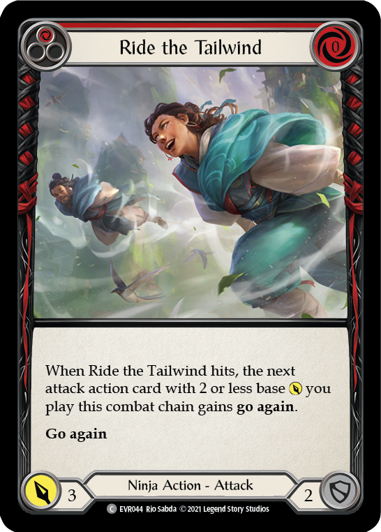 Ride the Tailwind (Red) [EVR044] (Everfest)  1st Edition Rainbow Foil | Arkham Games and Comics